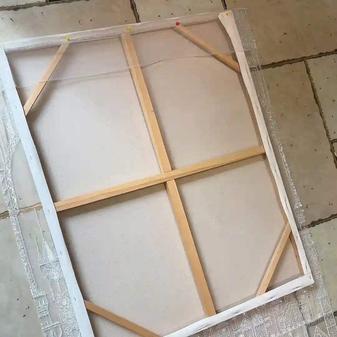 DIY Castle Pattern Wall Art