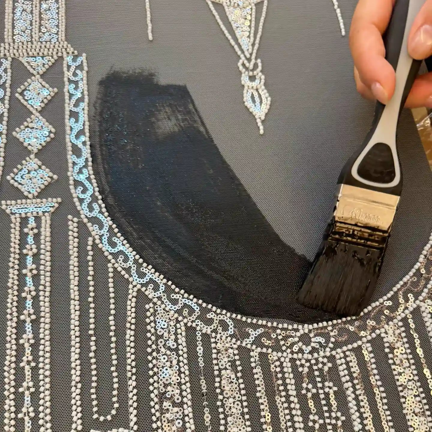 DIY Castle Pattern Wall Art