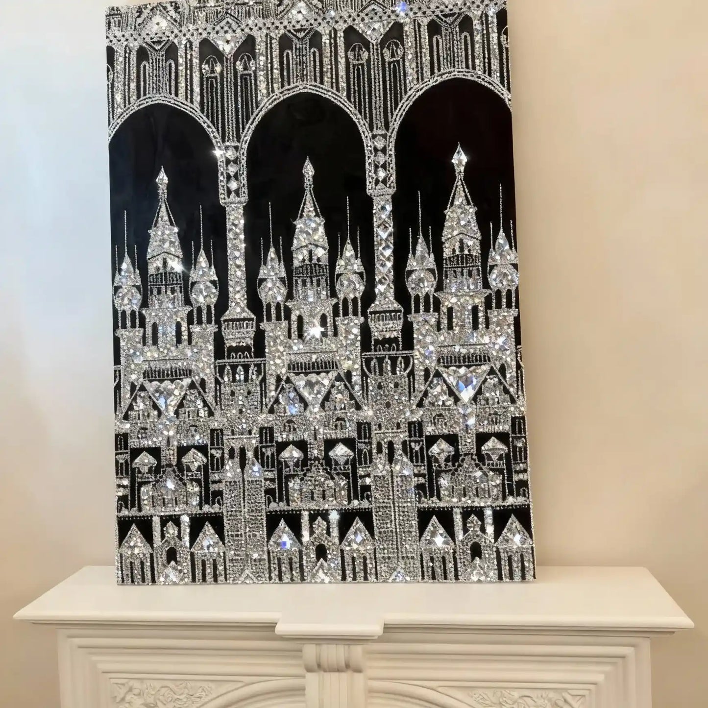 DIY Castle Pattern Wall Art